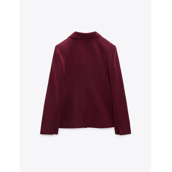 NWT Zara BUTTONED TAILORED BLAZER / L - Picture 4 of 15